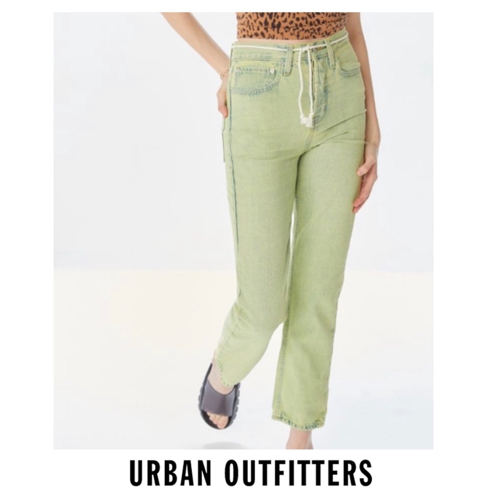 BDG Green Slim Straight Jeans